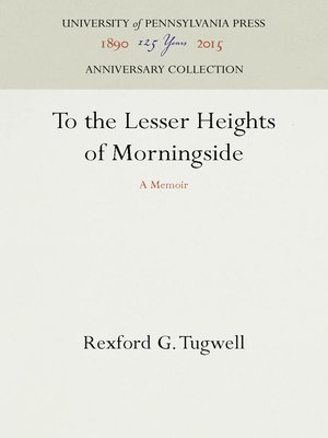 cover image of To the Lesser Heights of Morningside